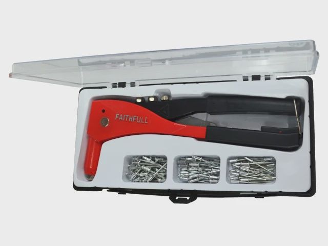 Faithfull Heavy-Duty Riveter Kit DY-8109 KIT quality teel & Fitted FAIHDRKIT