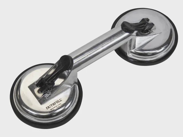 Faithfull Double Pad Aluminium Pro Suction Lifter FAISUCPAD2P