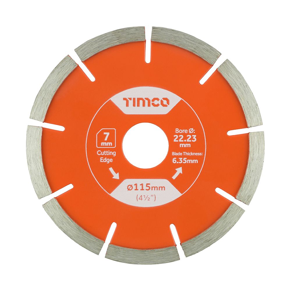 Timco 115mm Segmented Mortar Raking Diamond Blade MRE115