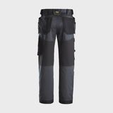 Snickers AllroundWork Stretch Loose Fit Trousers with Holster Pockets Steel Grey - 32" Leg 35" Waist 62515804050
