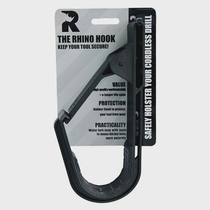 The Rhino Hook Universal Tool Belt Cordless Drill Holder