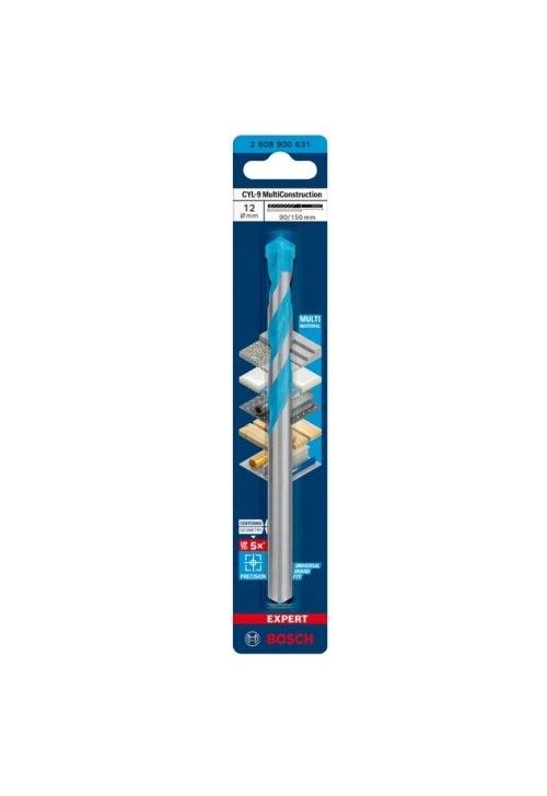 Bosch 12mm CYL-9 Multi Construction Drill Bit 12mm x 90mm x 150mm 2608900631