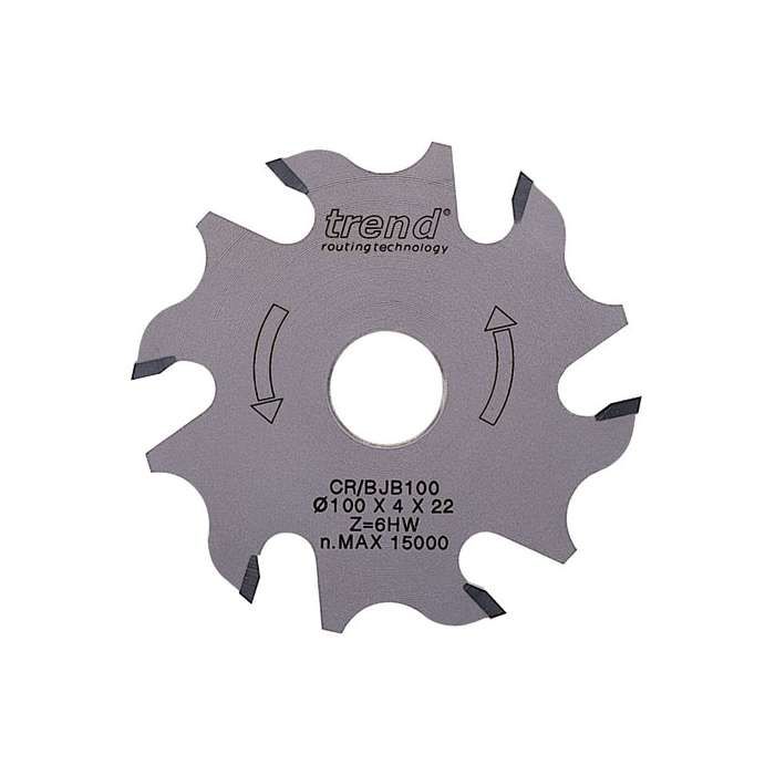 TREND CR/BJB100T CRAFTPRO BISCUIT BLADE 100MM DIAMETER X 6T X 22MM THIN BODY