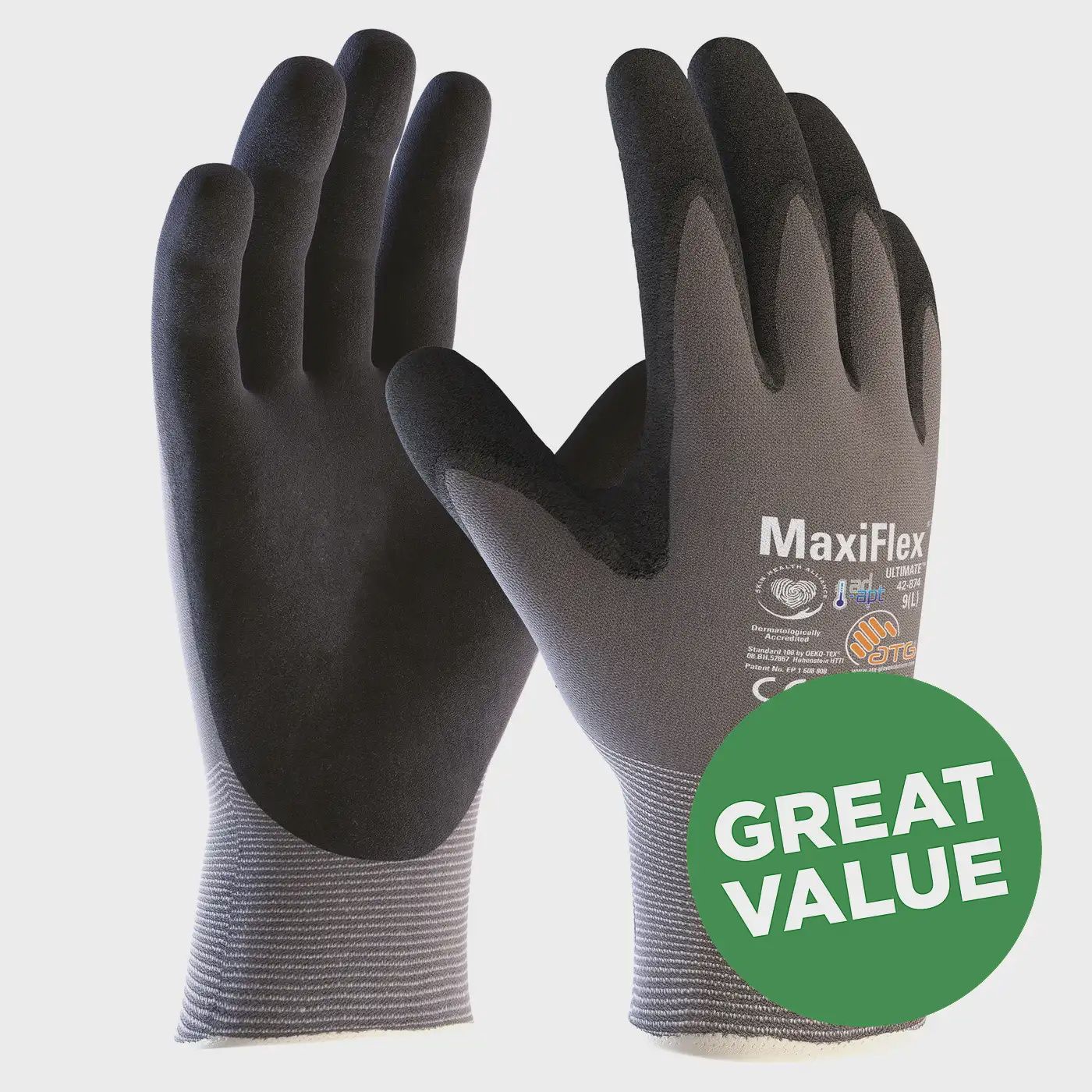 Maxi Flex Ultimate Palm Coated Handling Gloves Size Extra Large ATGMFLEX34/XL