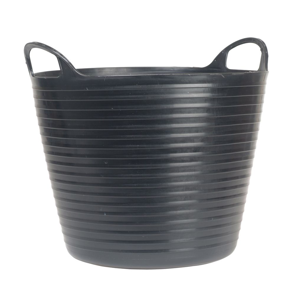 Faithfull 60 Litres Heavy-Duty Polyethylene Flex Black Tub FAIFLEX60B