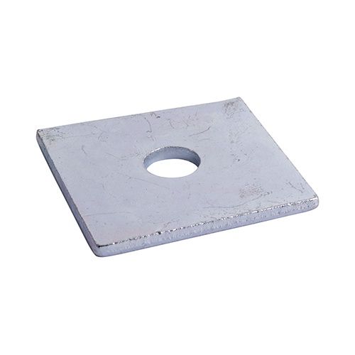 Timco M10 x 50 x 50 x 3 Square Plate Washer BZP(2/Pk) Zinc 1050WHSPZP