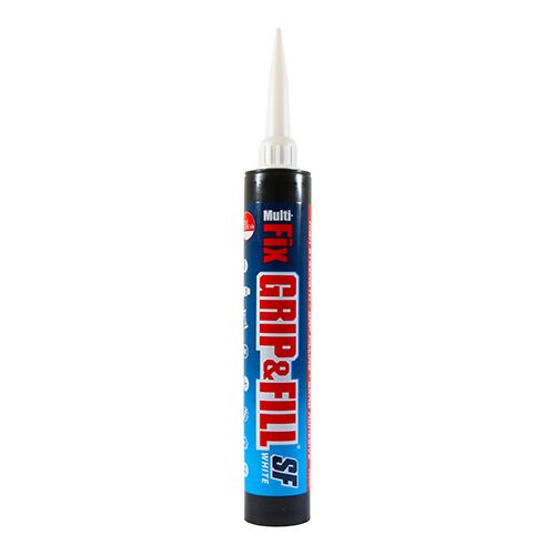Timco 350ml Multi-Fix Grip &amp; Fill Solvent S-Free White 247318