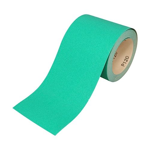 Timco 115mm x 10m Sandpaper Roll Green 80 Grit Long life 231117