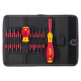 Wiha 41231 SoftFinish Electric SlimVario Screwdriver Set Of 19 Piece WHA-41231