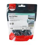 Timco Hexagonal Full Nut (DIN 934) Zinc BZP M20 (20/TimBag) 20HNUTZB