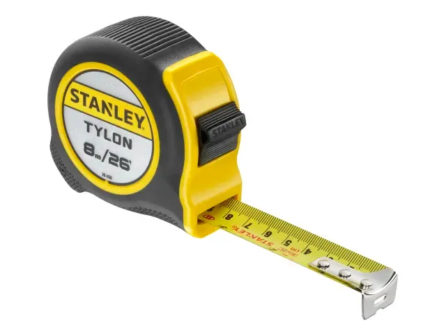 Stanley STA130656N Tylon Pocket Tape Measure 8m/26ft 1-30-656