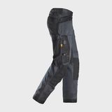 Snickers AllroundWork Stretch Trousers with Holster Pockets Steel Grey - 32" Leg 35" Waist 62415804050