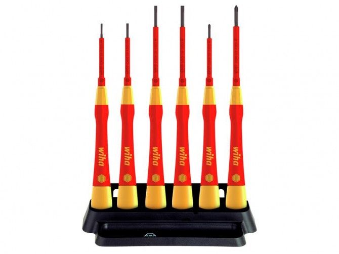 Wiha 42989 PicoFinish SL/PH Fine VDE Screwdriver Set of 7 Piece WHA-42989