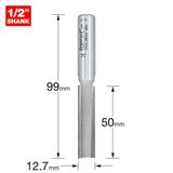 Trend Flute Cutter 12.7mm Dia. X 50mm Cut 3/83DX1/2TC