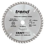 TREND CSB/16548B 165MM X 20MM X 48T WOOD CRAFT CIRCULAR SAW BLADE