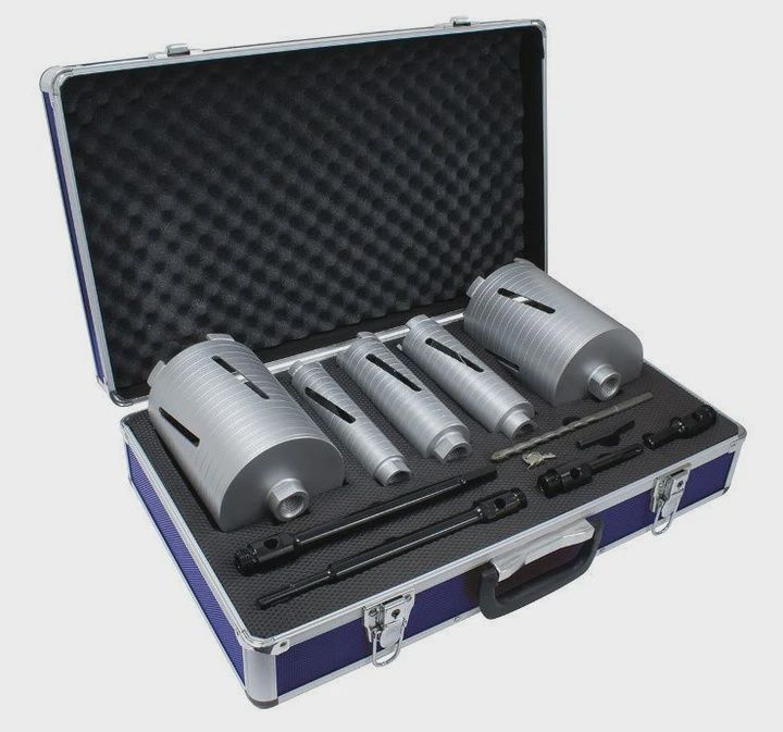 Mexco A10DCDKIT57 DCX90 Grade Dry Diamond Core Drill Kit Set of 11 Piece