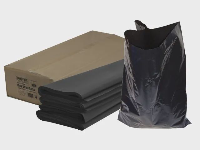 Heavy Duty Rubble Black Sacks - 10 Sacks