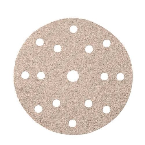 Mirka 2261109925N Basecut 150mm Hook & Loop 15 Holes Sanding Discs 240 Grit Pack of 100