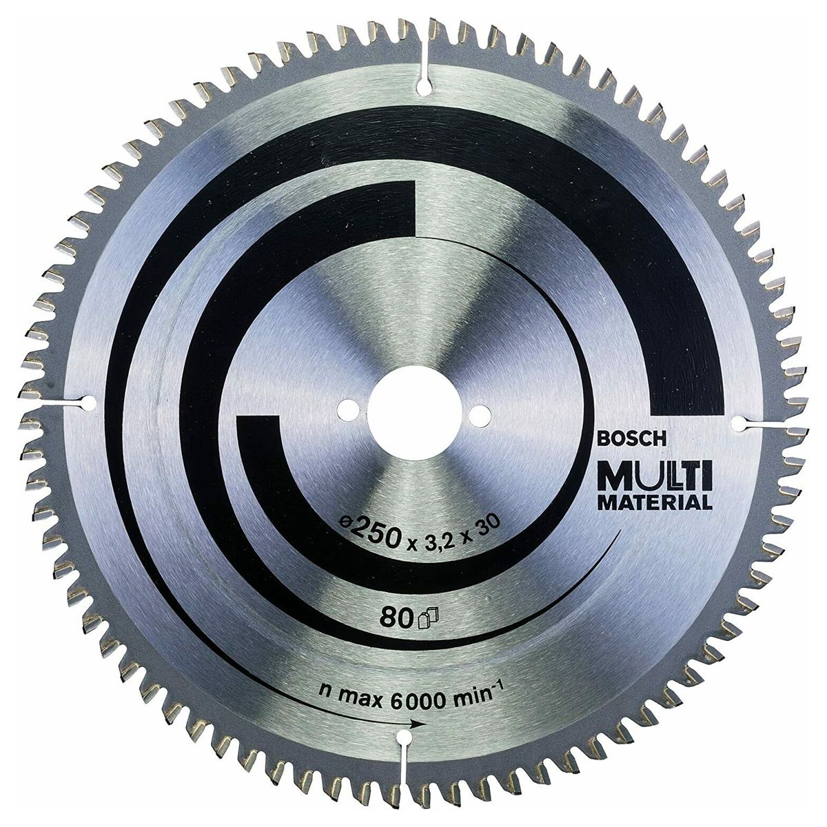 Bosch 250mm 80T Multi Material Circular Saw Blade 2608640516