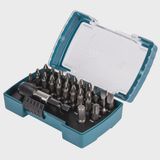 Makita D-74762 Screw Bit Set Of 32 Pieces With Sleeve Chuck Bit Holder