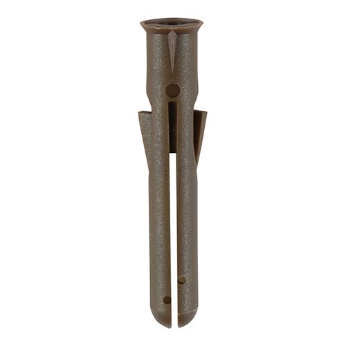Timco 42mm Premium Plastic Plugs grade polymer Brown BPLUGPREM