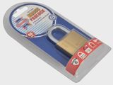 Faithfull 40mm Brass & steel shackle Padlock Lock Features 3 Keys FAIPLB40