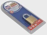 Faithfull 30mm Brass & steel shackle Padlock Lock Features 3 Keys FAIPLB30