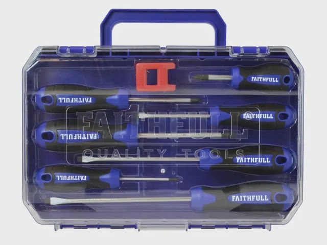 Faithfull Soft Grip Screwdriver 8 Piece Set XMS24SDRIVER FAISDSET8PRO