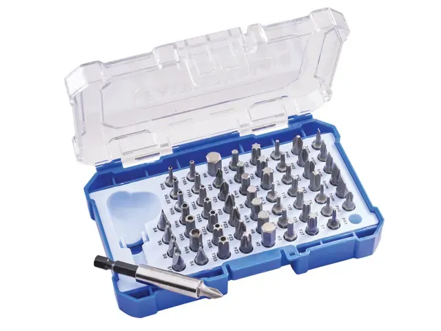 Faithfull Chrome Vanadium Security Screwdriver Bit 61 Piece Set XMS26SBIT61