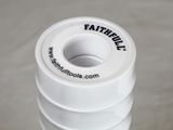 Faithfull 12mm x 12m P.T.F.E Tape White Plumbers & Heating Engineers FAITAPEPTF10