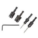 Trend Snappy 4 Piece Set Countersink & Plug cutter Set SNAP/PC/A