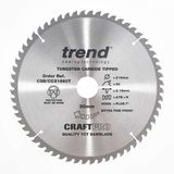 Trend Wood Cordless ATBR Mitre Saw Blade 216mm x 30mm x 60T CSB/CC21660T
