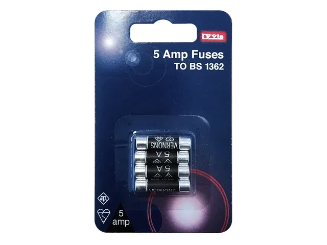 Dencon  DCN1005 5A Fuse (Pack of 4)