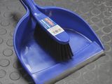Faithfull 220mm Plastic Dustpan & PVC Banister Brush Set FAIBRDUSTSET