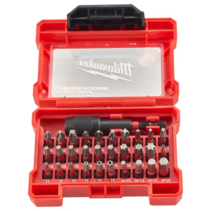 Milwaukee Shockwave Impact Screwdriver Bit Set 32 Piece 4932464240