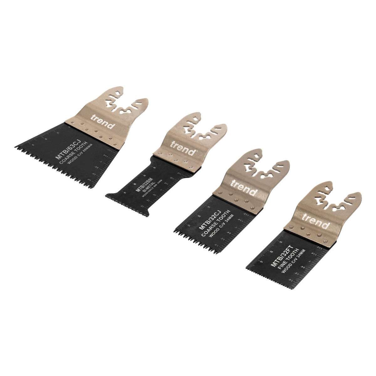 Trend High-performance Universal Multi-Tool Blade Set 4pc MTB/SET/4
