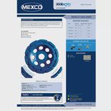 Mexco Diamond Cup Grinder wheel 115mm CGX9011522