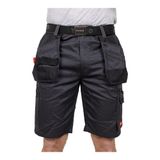 Timco W38 Workman Multi-purpose work Shorts Grey/Black WSGBK38