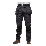 Timco W30 L30 Workman Multi-Purpose Work Trousers Grey/Black WTGBK3030