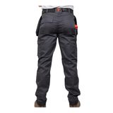 Timco W34 L32 Workman Multi-Purpose Work Trousers Grey/Black WTGBK3432