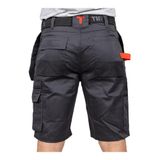 Timco W32 Workman Multi-purpose work Shorts Grey/Black WSGBK32