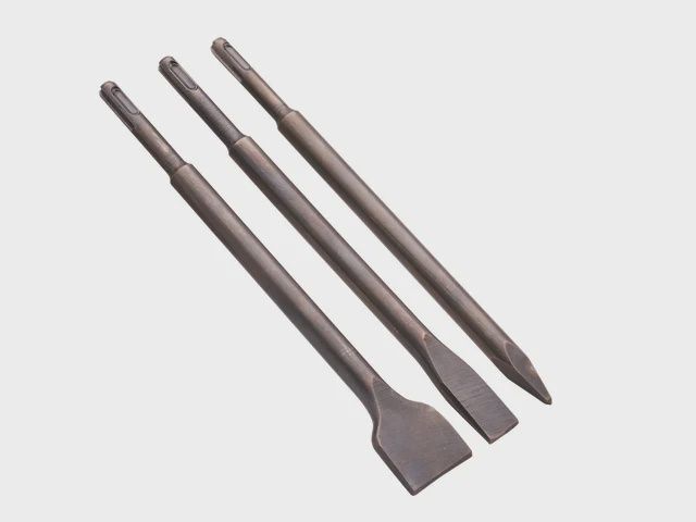 Faithfull 3 Piece SDS+ Chisel Bit Set Concrete &amp; Masonry XMS25SDSSET