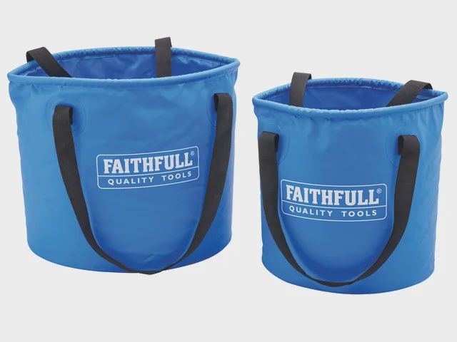 Faithfull 12L & 20L Lightweight Collapsible Bucket Twin Pack XMS25BUCKET