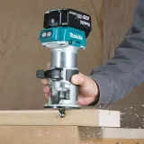 Makita DRT50ZJ 18V Brushless 1/4 Router Trimmer Case + 12 Pcs Router Cutter Set