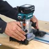 Makita DRT50ZJ 18V Brushless 1/4 Router Trimmer Case + 12 Pcs Router Cutter Set