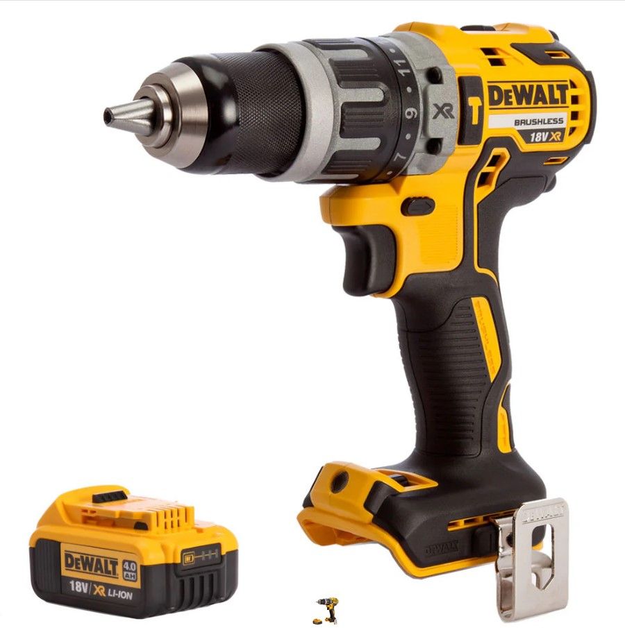 Dewalt DCD796N 18v XR Brushless 2 Speed Combi Drill With 1 x 4.0Ah Battery