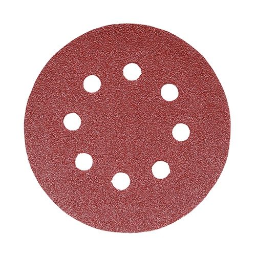 Timco 125mm Random Orbital Sanding Discs 60 Grit Red 231019