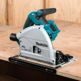 Makita DSP600ZJ 36V Brushless Plunge Saw with 2 x Guide Rail, Clamp, Bag & Case