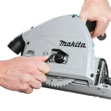 Makita DSP600ZJ 36V Brushless Plunge Saw with 2 x Guide Rail, Clamp, Bag & Case