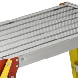 Excel Heavy Duty Fibreglass 5 Tread Ladder with Folding Hop up